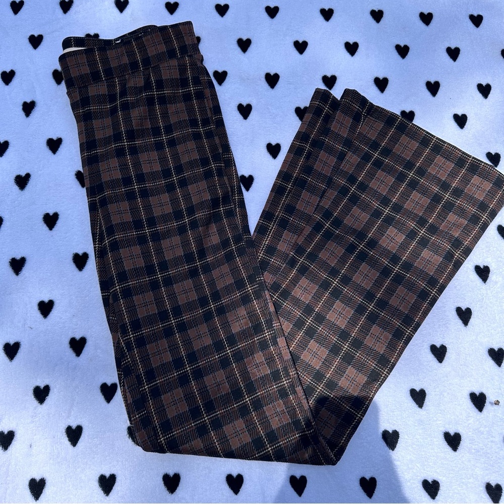 SO Brown and Black Chinos Classic Plaid Design